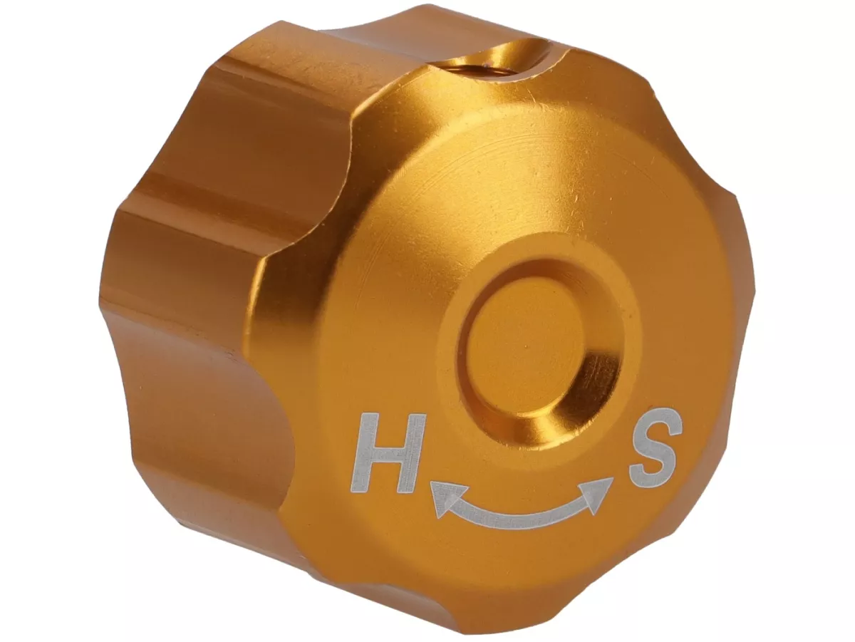 Einstellrad Dämpfung Druckstufe Soft/Hard -BGM PRO- Serie für Stoßdämpfer der Baureihen BGM PRO R12, BGM PRO SC / R12, BGM PRO SC / F16 - gold