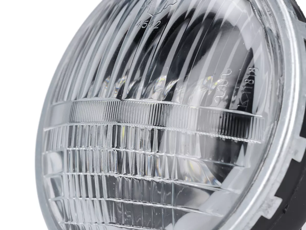 Lampu depan -SIEM Ø = 105/115mm (kaca/luar) - Vespa Smallframe V50 (stang bundar kecil) - 50N (V5A1T 122877-), 50L (V5A1T), 50R (V5A1T) - Bohlam P26s 15W, kaca