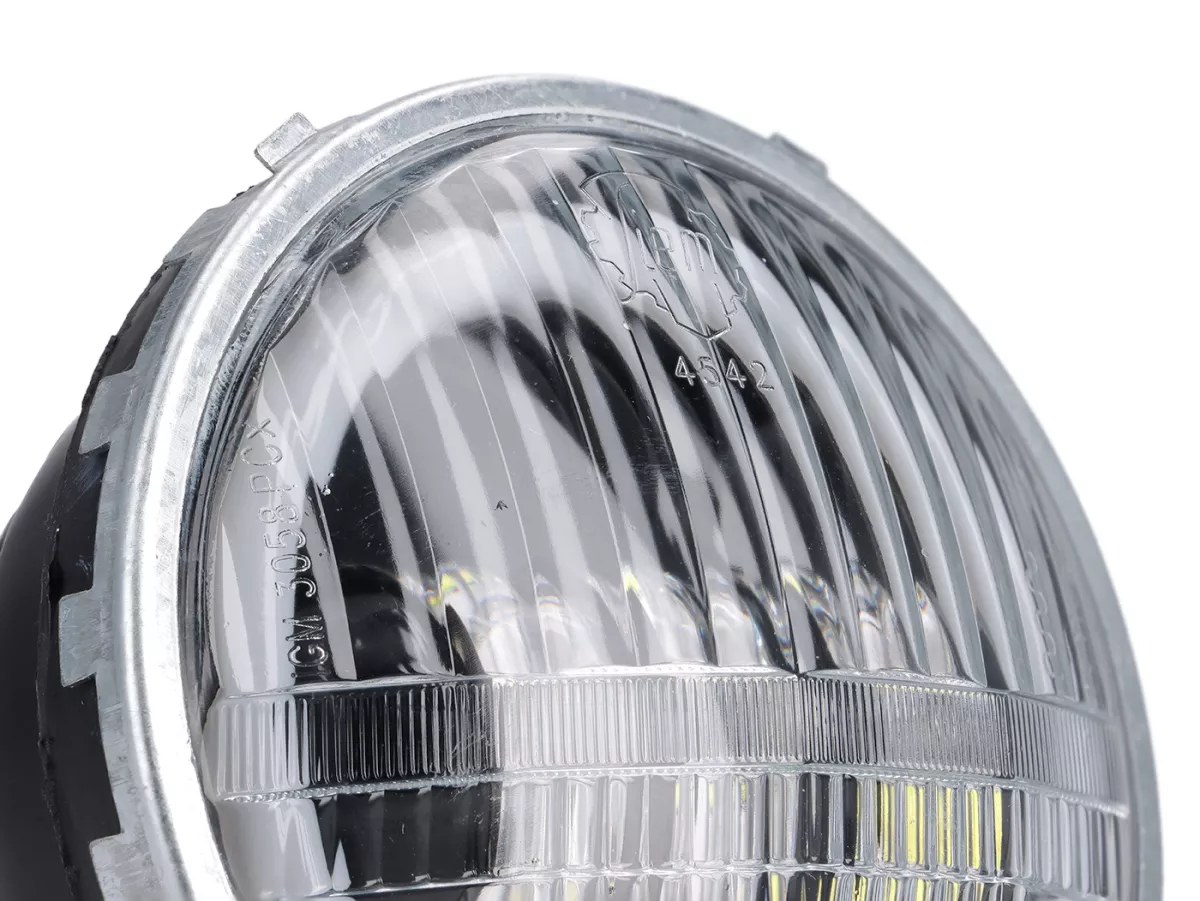 Lampu depan -SIEM Ø = 105/115mm (kaca/luar) - Vespa Smallframe V50 (stang bundar kecil) - 50N (V5A1T 122877-), 50L (V5A1T), 50R (V5A1T) - Bohlam P26s 15W, kaca