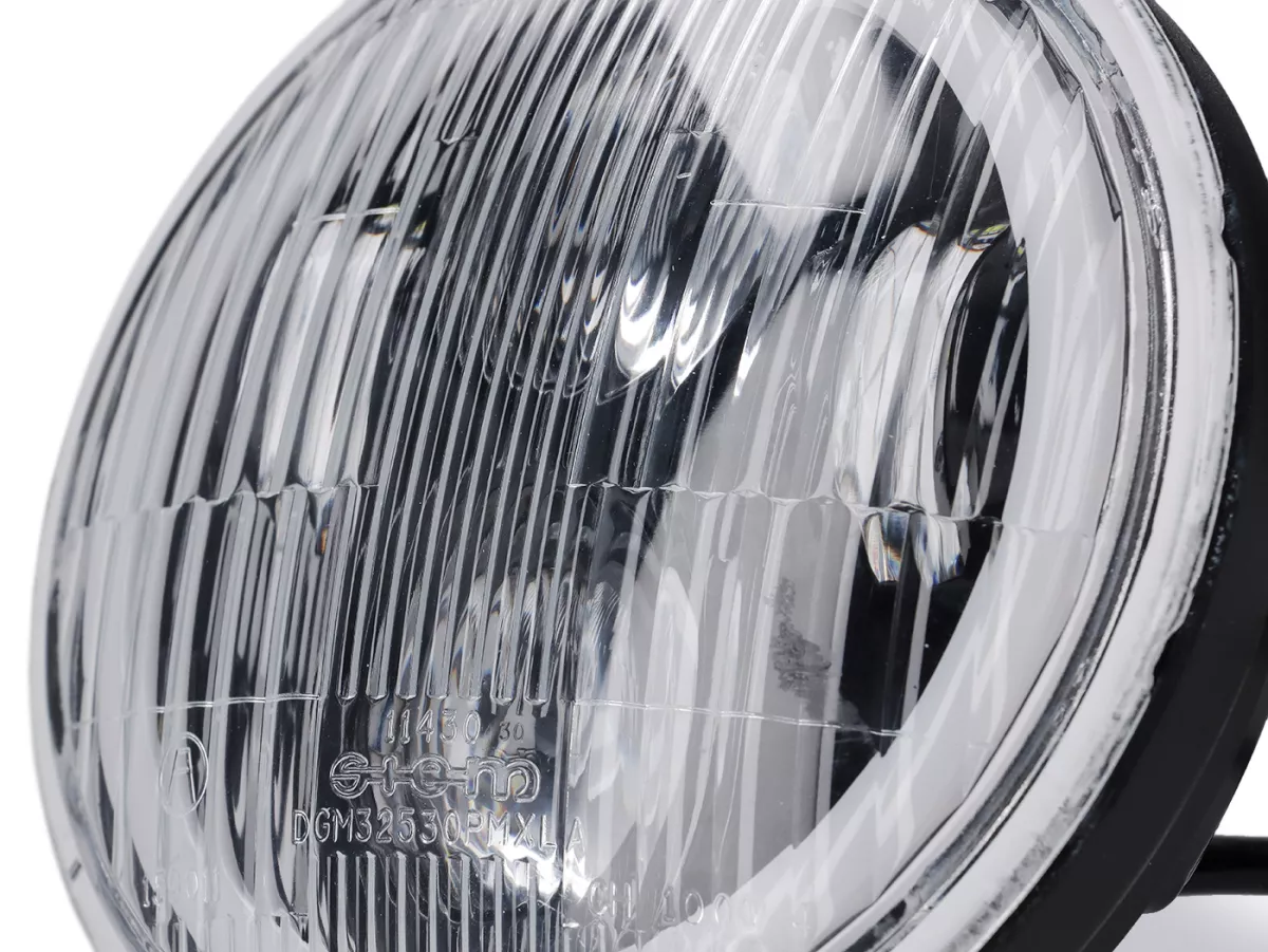 Headlight -SIEM LED Ø=146mm (with DGM test mark)- Vespa PX old, PX Lusso, Disc, '98, My (1977-2016) - incl. voltage converter set