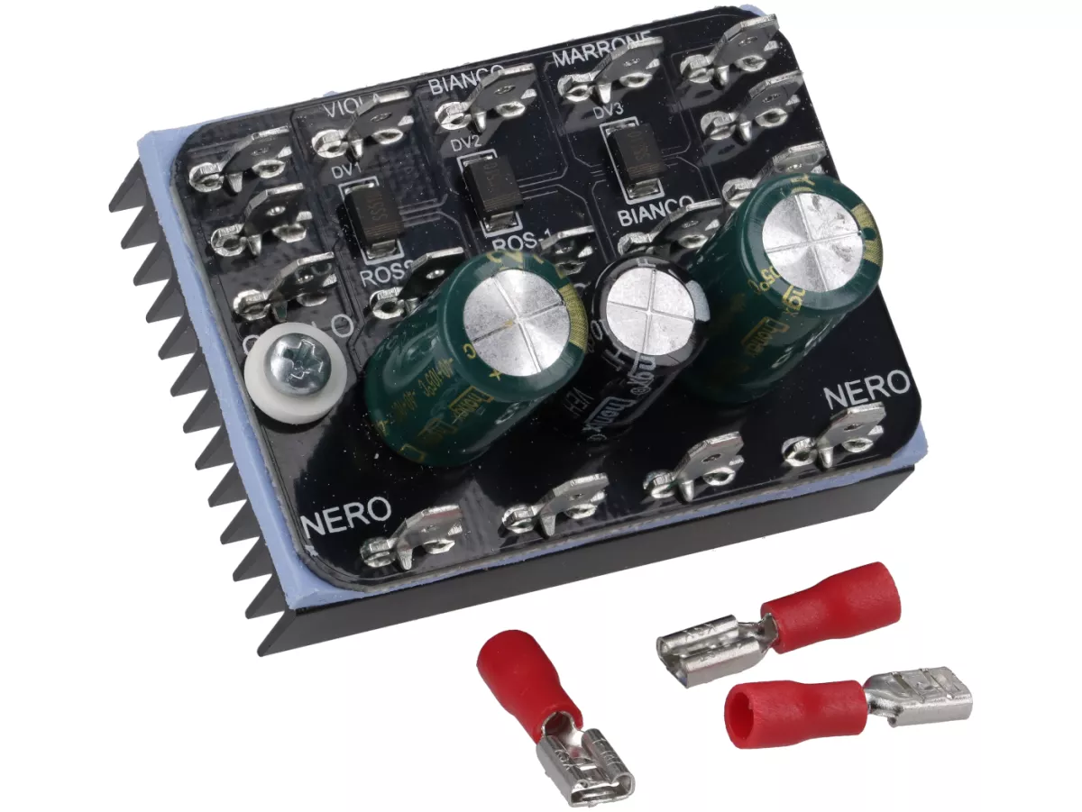 Headlight -SIEM LED Ø=146mm (with DGM test mark)- Vespa PX old, PX Lusso, Disc, '98, My (1977-2016) - incl. voltage converter set