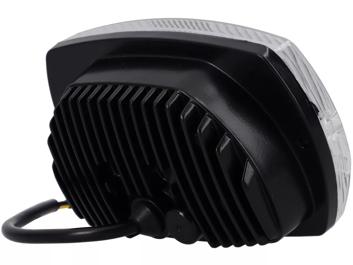 Lampu depan -SIEM LED, persegi panjang (dengan tanda persetujuan DGM) - Vespa V50 Special - termasuk set konverter tegangan