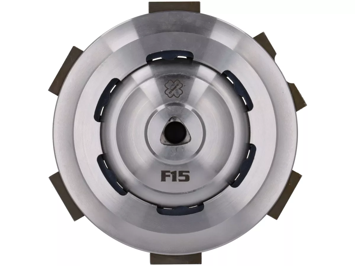 Frizione - CRIMAZ TOP CM5 - 5 dischi, doppia molla, mozzo poligonale/trilobato - Vespa V50, V90, PV125, ET3, PK, Ape 50