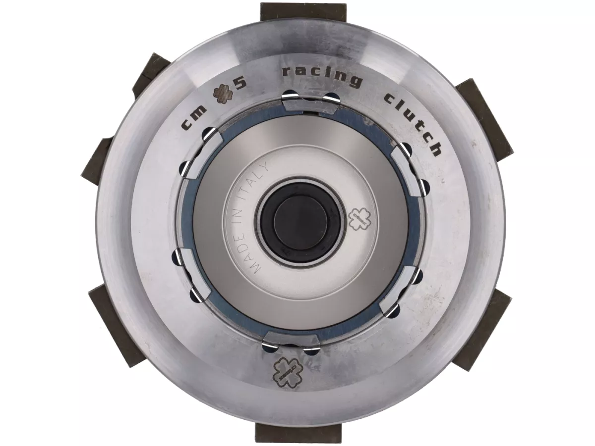 Frizione - CRIMAZ TOP CM5 - 5 dischi, doppia molla, mozzo poligonale/trilobato - Vespa V50, V90, PV125, ET3, PK, Ape 50