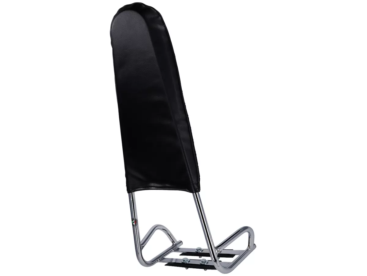 Högt ryggstöd, Sissy Bar / Hi-Rise -AMS CUPPINI- Lambretta LI, LIS, SX, TV, DL, GP - Krom