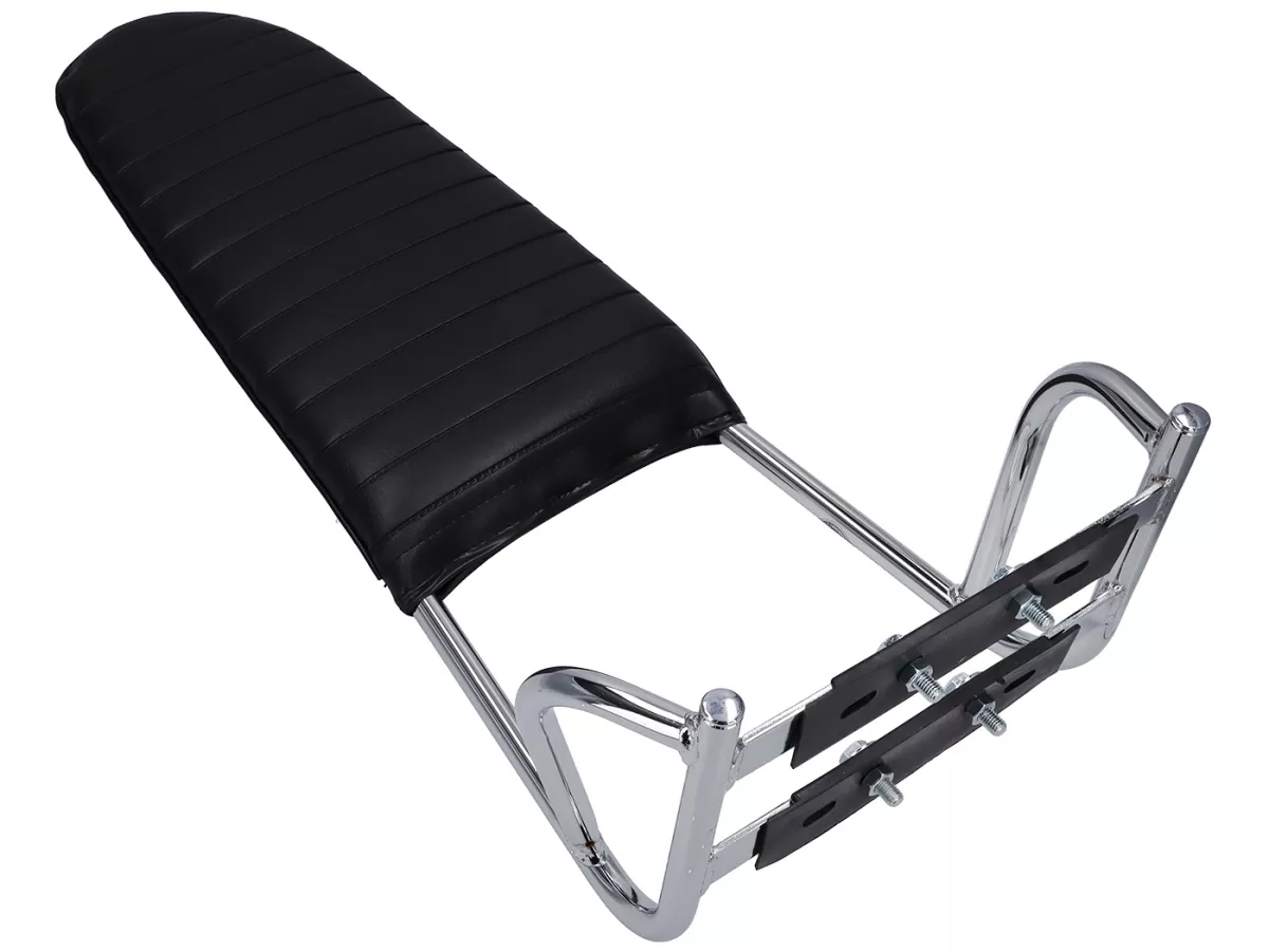 Högt ryggstöd, Sissy Bar / Hi-Rise -AMS CUPPINI- Lambretta LI, LIS, SX, TV, DL, GP - Krom