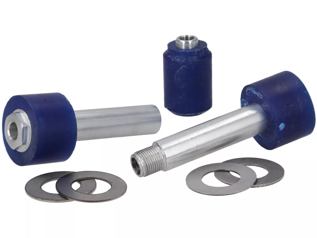 Silent block set motor -DEXTER RACING hard- Vespa V50, V90, SS50, SS90, PV125, ET3, PK