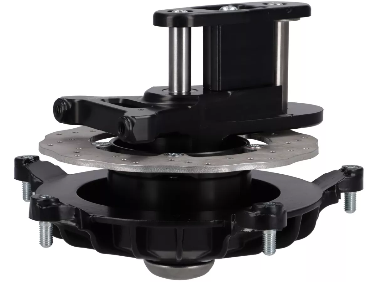 Schijfremset voor -DEXTER RACING Classic Black Edition- Vespa V50, 50 Special, 50SR, SS50, SS90, V90, PV125, ET3 - zwart