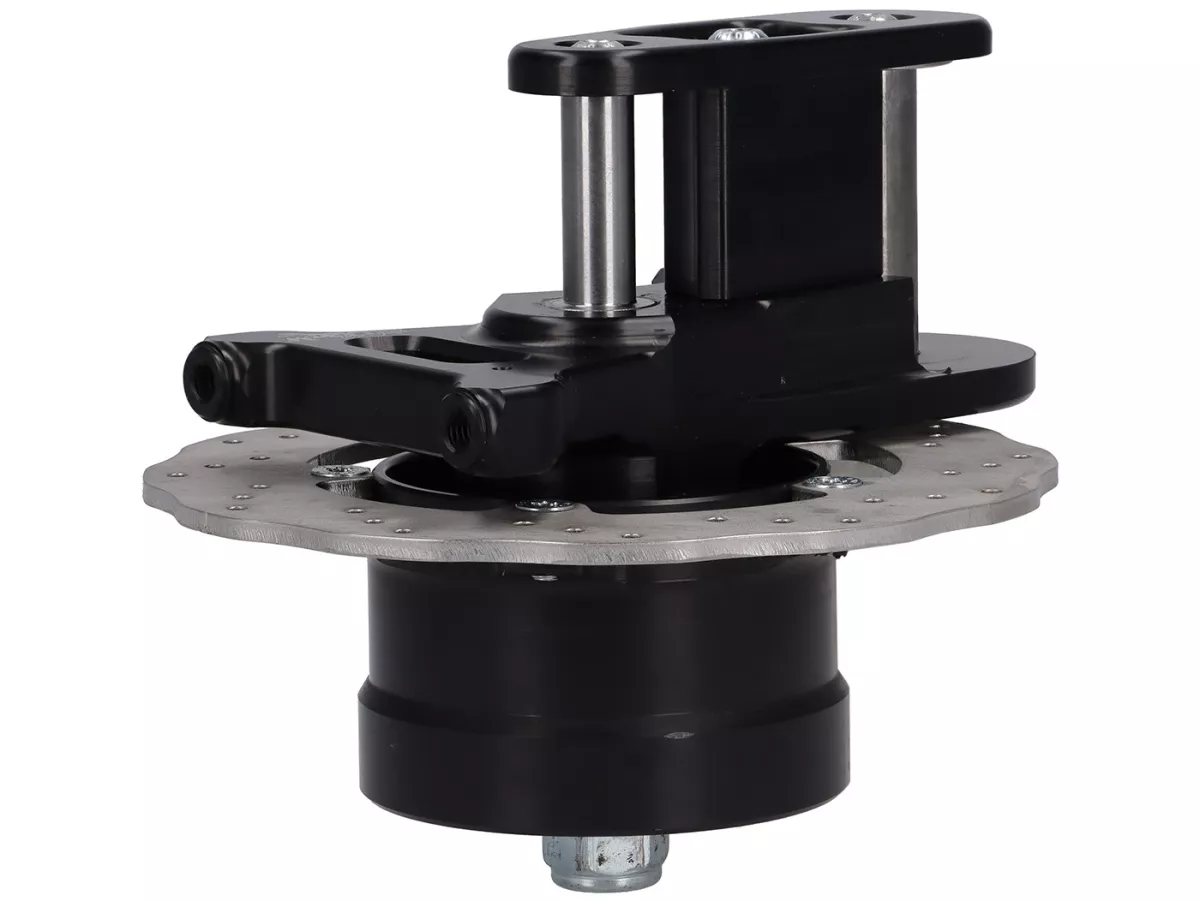 Set freno a disco anteriore -DEXTER RACING Classic Black Edition- Vespa V50 N-L-R cerchio a quattro fori - nero