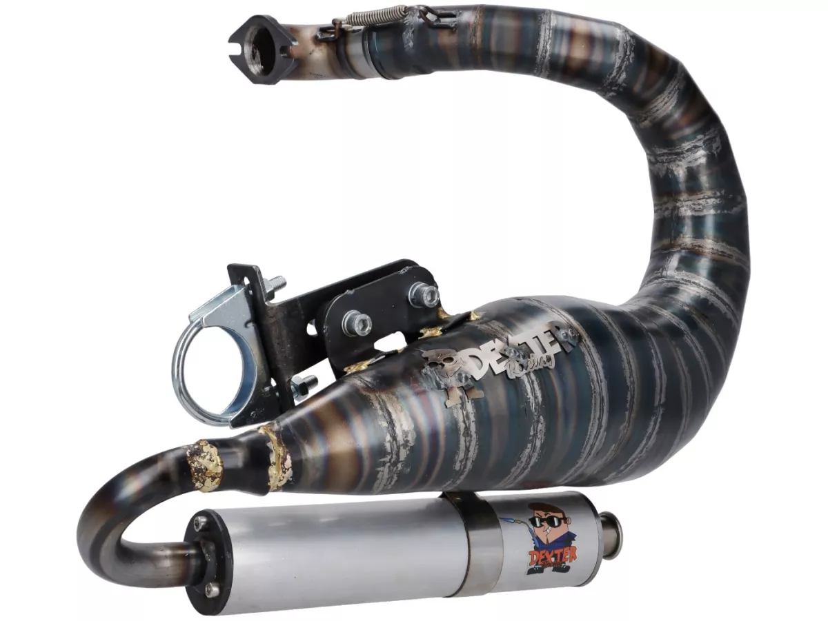 Echappement -DEXTER RACING Sport Production- Vespa Smallframe 100-144 cc - V50, 50 Special, ET3, PV125, PK 125 S/XL/XL2/ETS, Motovespa PK 75/PK 125, Primavera 125 T3