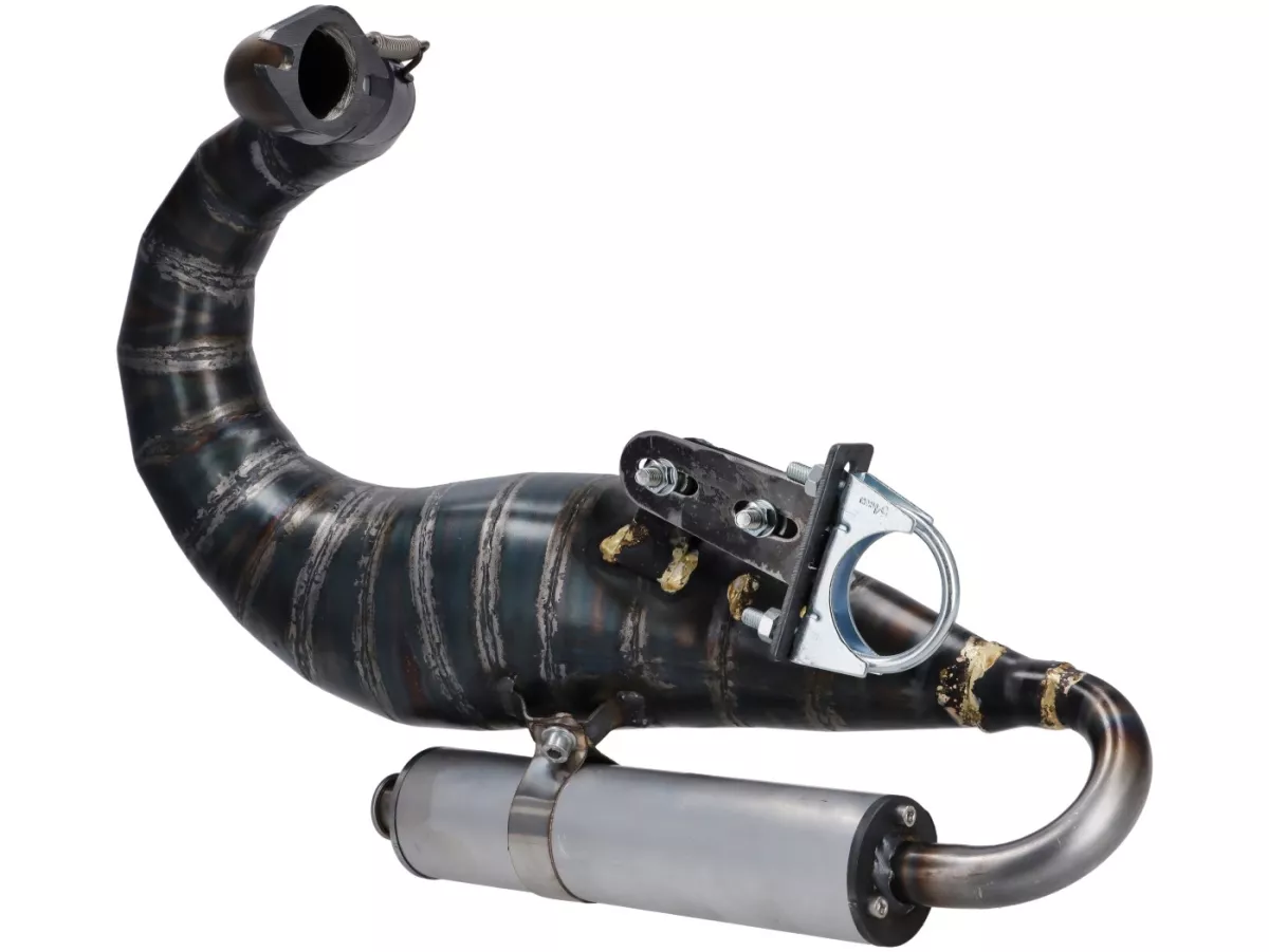 Echappement -DEXTER RACING Sport Production- Vespa Smallframe 100-144 cc - V50, 50 Special, ET3, PV125, PK 125 S/XL/XL2/ETS, Motovespa PK 75/PK 125, Primavera 125 T3