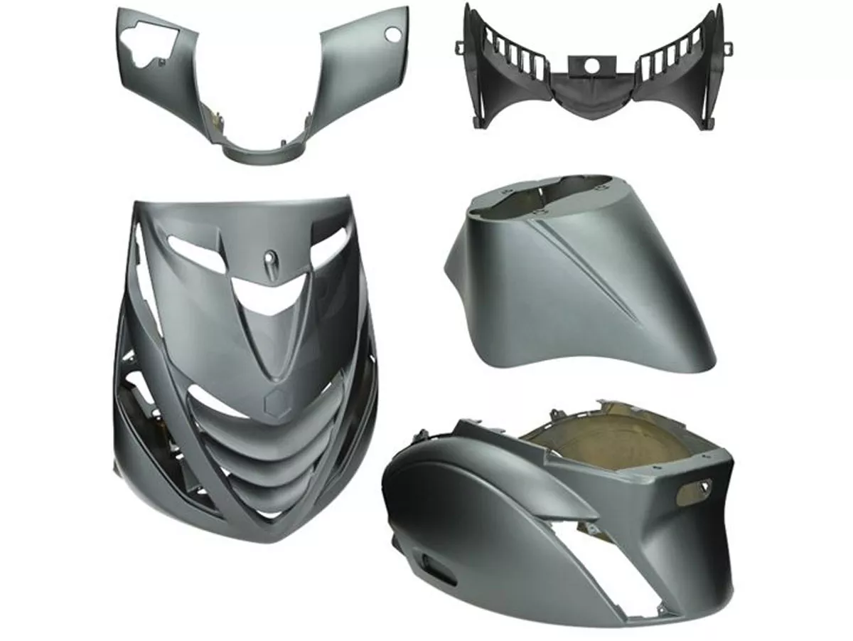 Juego carenado 5 piezas -DMP- SP Evo-1 - Piaggio Zip 2000, Zip II 50-125 - Titanio mate