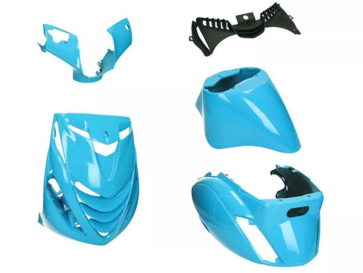 Juego carenado 5 piezas -DMP- SP Evo-1 - Piaggio Zip 2000, Zip II 50-125 - GT3 azul brillante