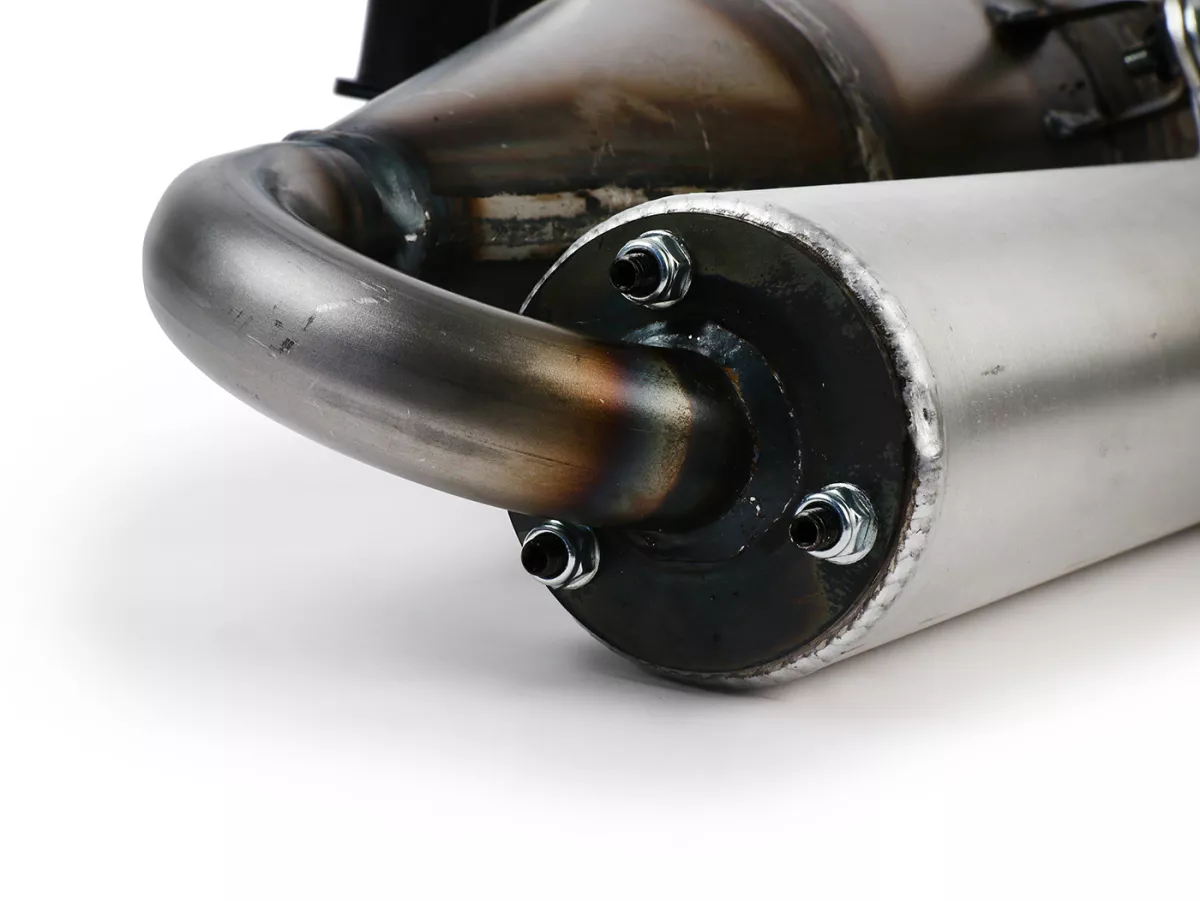 Knalpot -EGIG PERFORMANCE Whisper Goofi Curly - Egig 220, peredam suara yang disekrup - Vespa ET3, PV125 - Peredam kejut perlu diimbangi