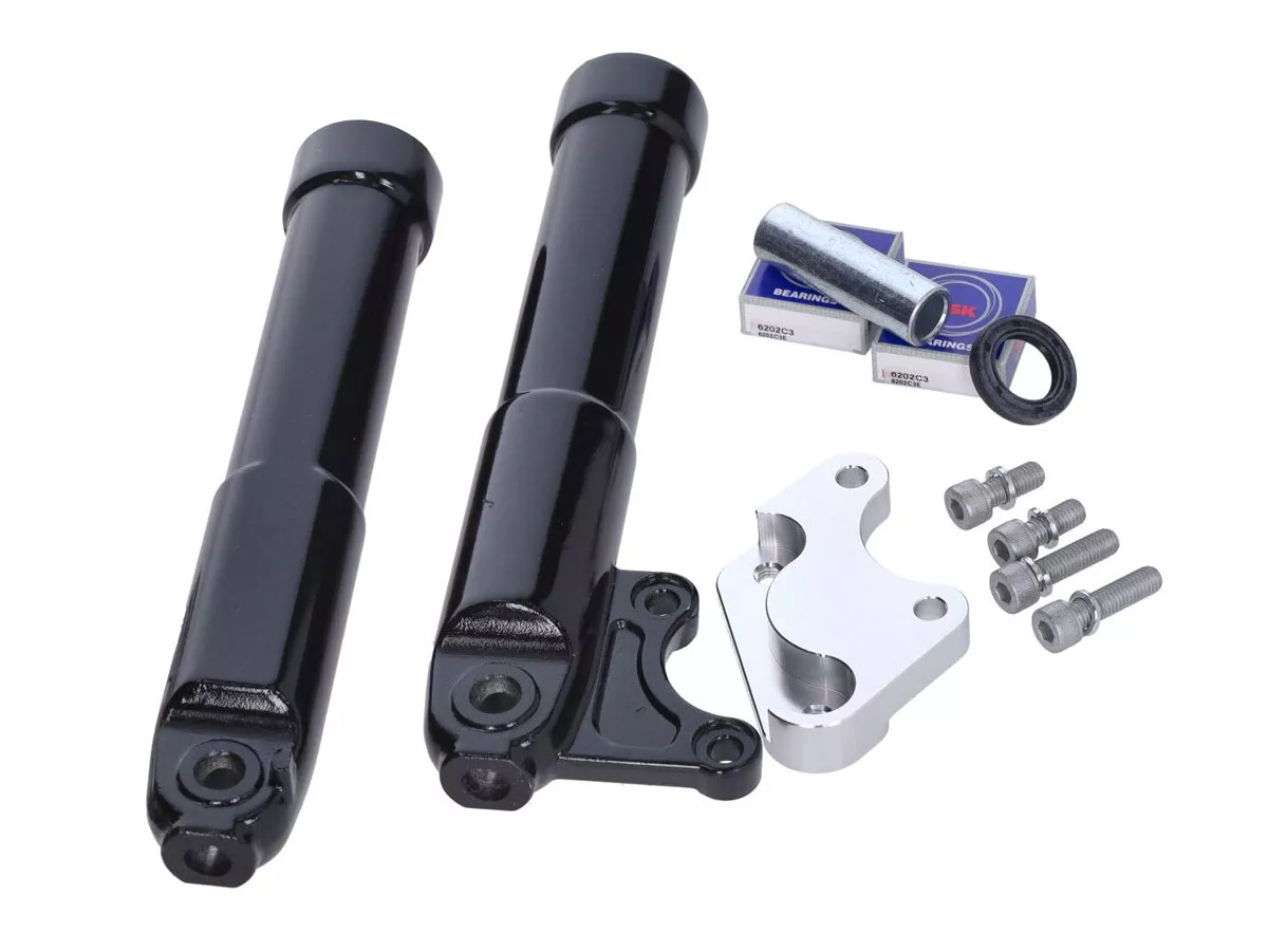 Hjulkonverteringssats -FAST ARROW PRO- Piaggio Zip 2000, Zip II 50-125 - svart glansig