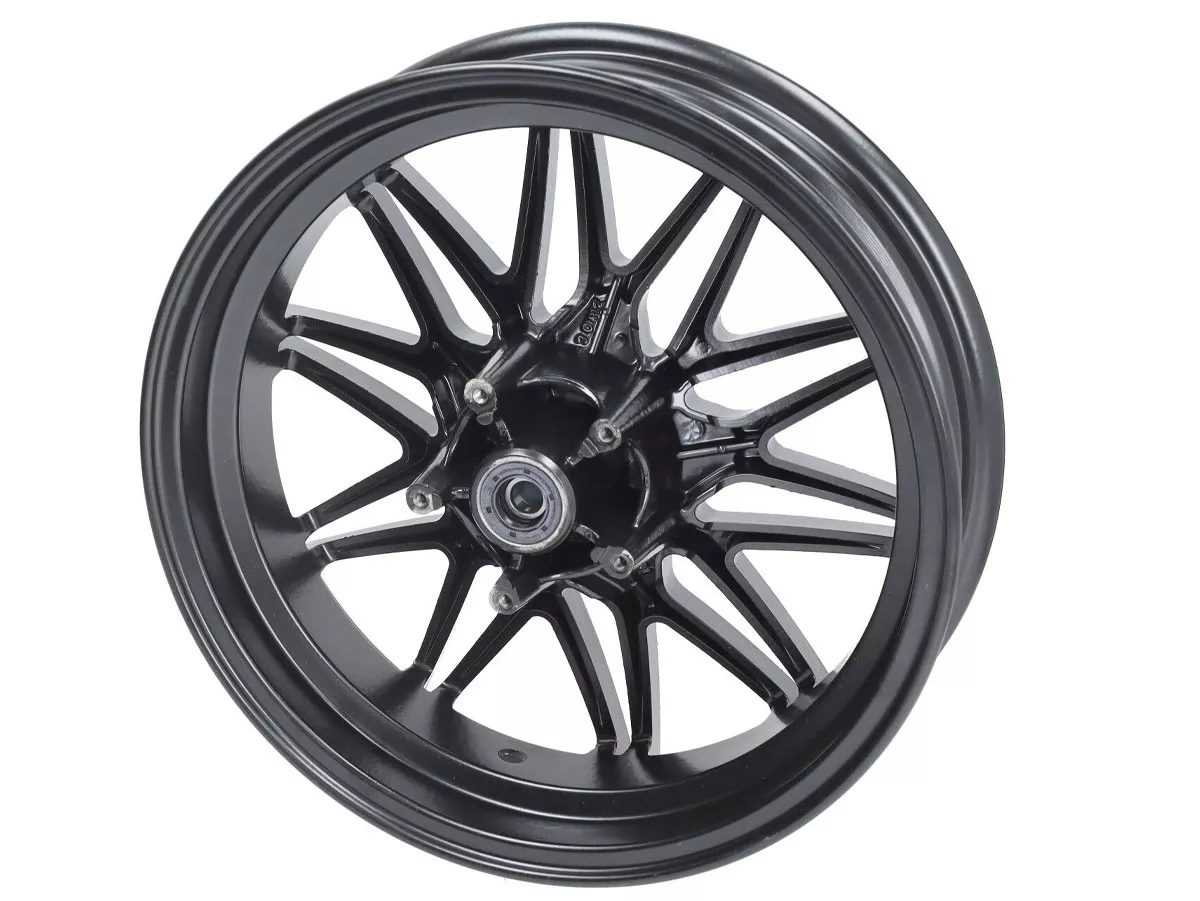 Fälgkonverteringssats -FAST ARROW PRO- Piaggio Zip 2000, Zip II 50-125 - svart matt