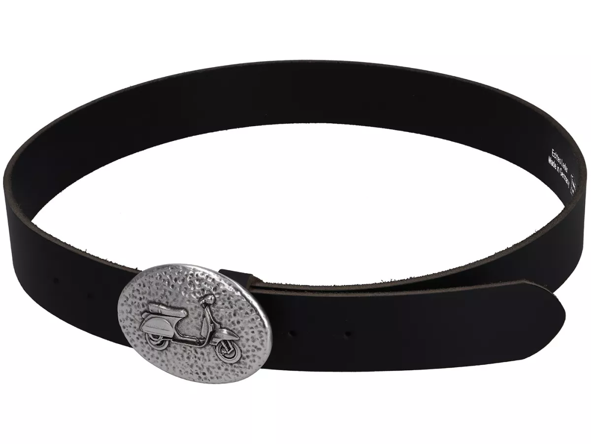 Riem -MALOSSI- Lion Belt - zwart