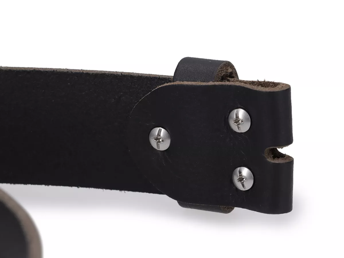 Riem -MALOSSI- Lion Belt - zwart