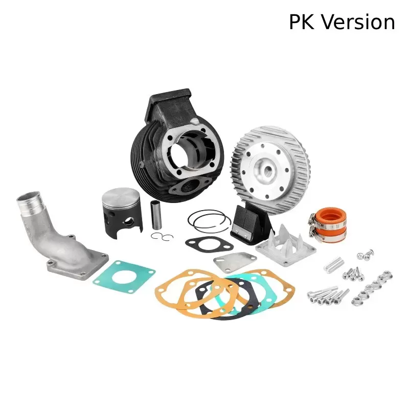 Cylinder -ITALKAST GR-V 135 ccm Ø58mm, stroke=51mm, cast iron, direct intake, 8-valve diaphragm with carbon plates- Vespa PK80, PK125 S/XL/XL2, ETS