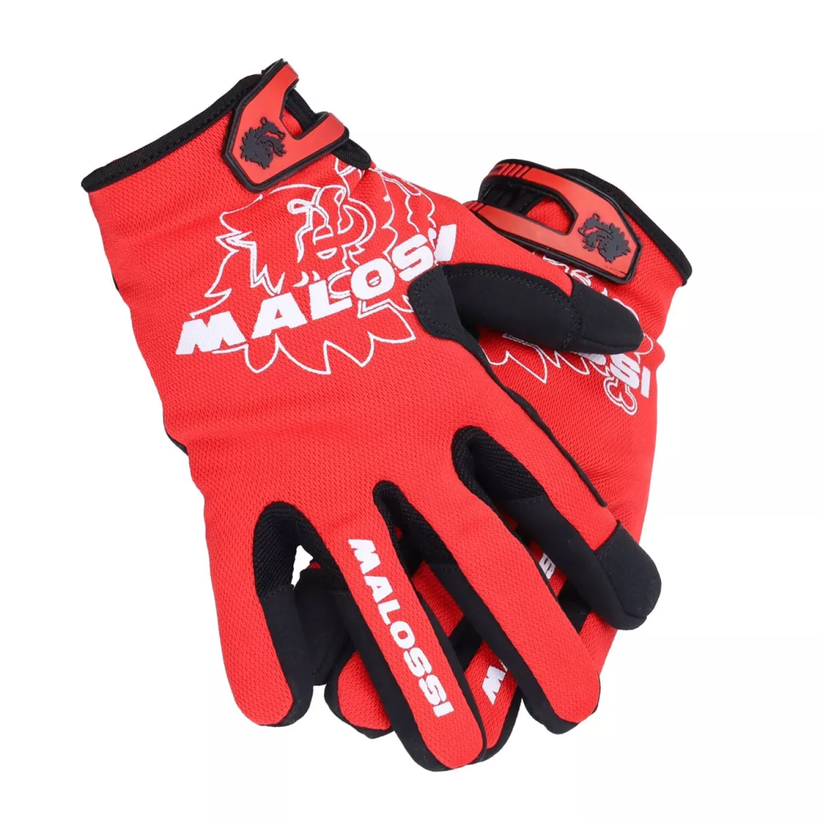 Guantes de trabajo - Guantes de mecánico -MALOSSI- rojo / negro - XL