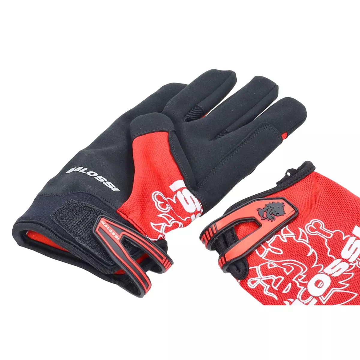 Guantes de trabajo - Guantes de mecánico -MALOSSI- rojo / negro - XL