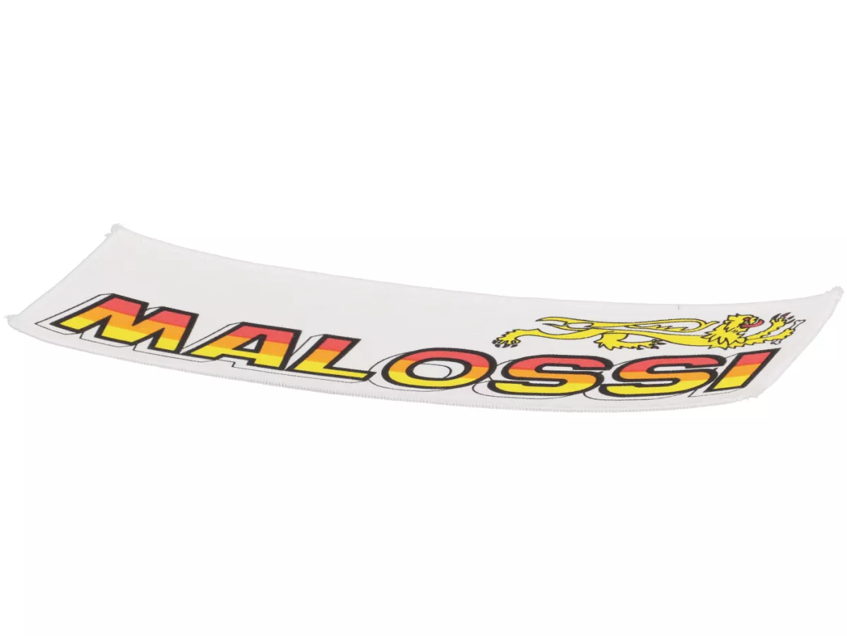 Patch -MALOSSI- MALOSSI lettering with embroidered hemline, 12 x 3cm