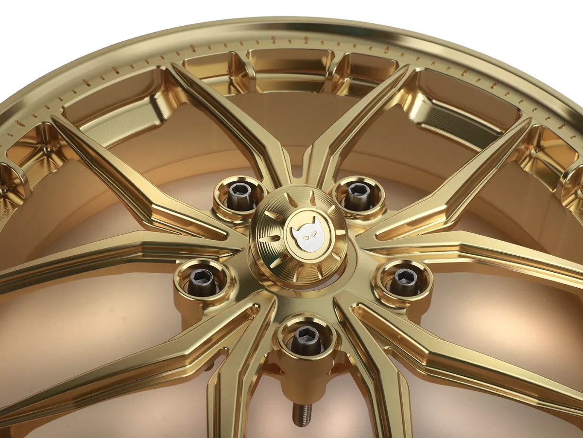 Wheel set Magic MG-19 3.00-12 inch, forged, gold for Vespa GTS/GTS Super/GTV/GT 60/GT/GT L 125-310, Sprint/Primavera 125-150
