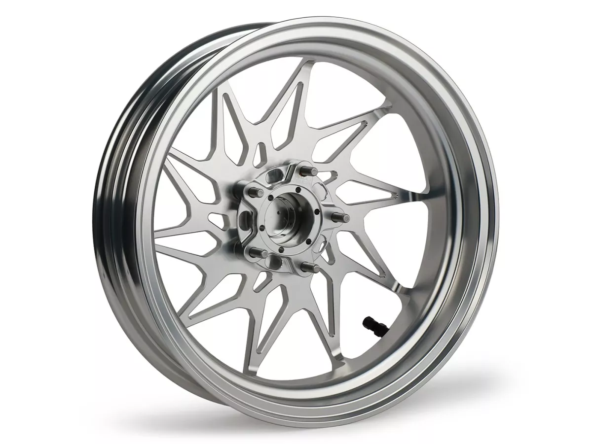 Juego de ruedas Magic MG-20 3,00-12 pulgadas, forjadas, plata para Vespa GTS/GTS Super/GTV/GT 60/GT/GT L 125-310, Sprint/Primavera 125-150