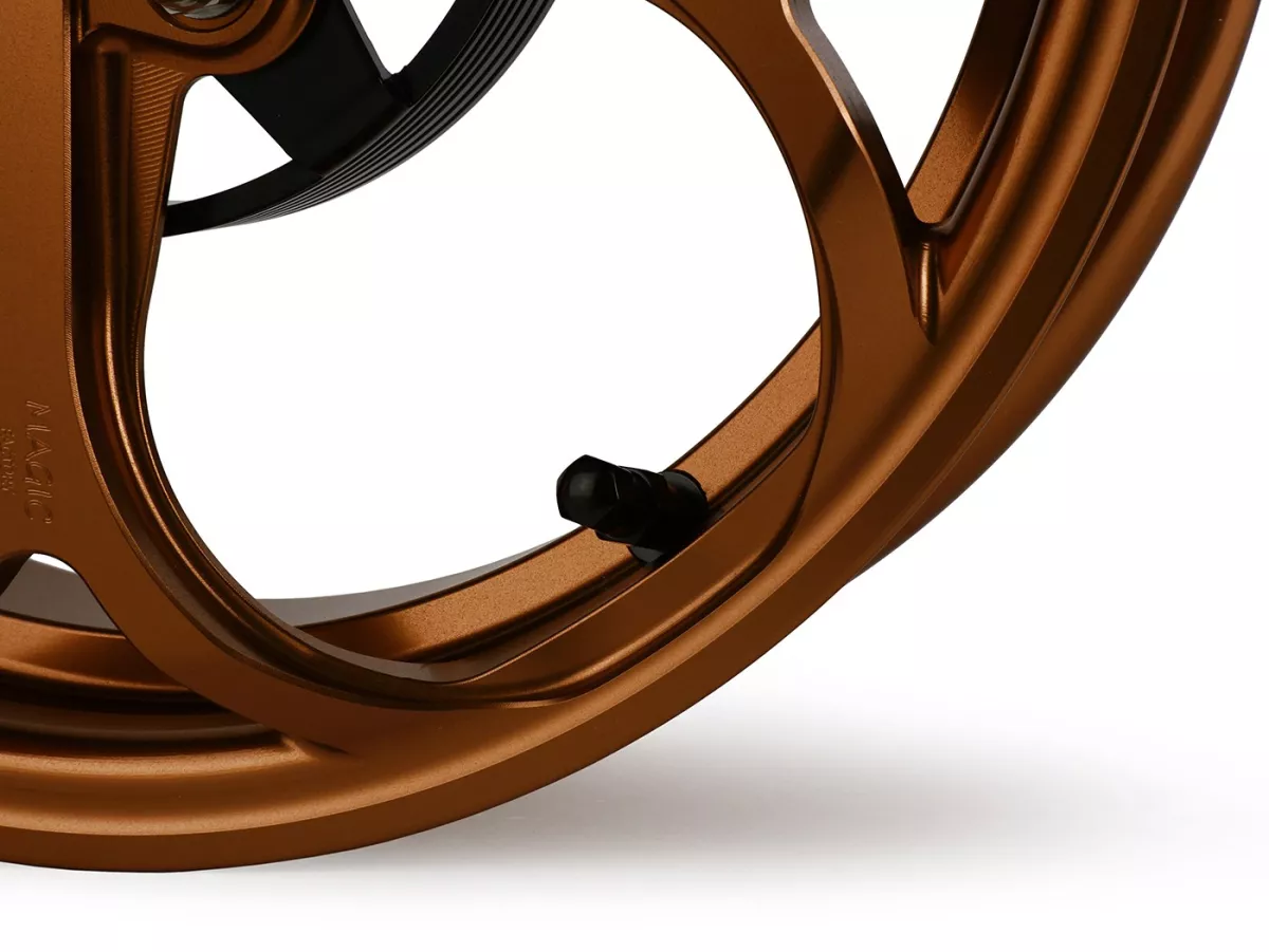 Wheel set Magic MG-21 3.00-12 inch, forged, bronze for Vespa GTS/GTS Super/GTV/GT 60/GT/GT L 125-310, Sprint/Primavera 125-150