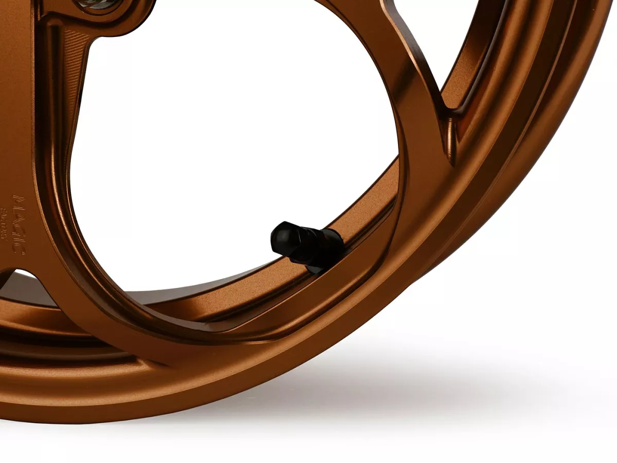 Wheel set Magic MG-21 3.00-12 inch, forged, bronze for Vespa GTS/GTS Super/GTV/GT 60/GT/GT L 125-310, Sprint/Primavera 125-150
