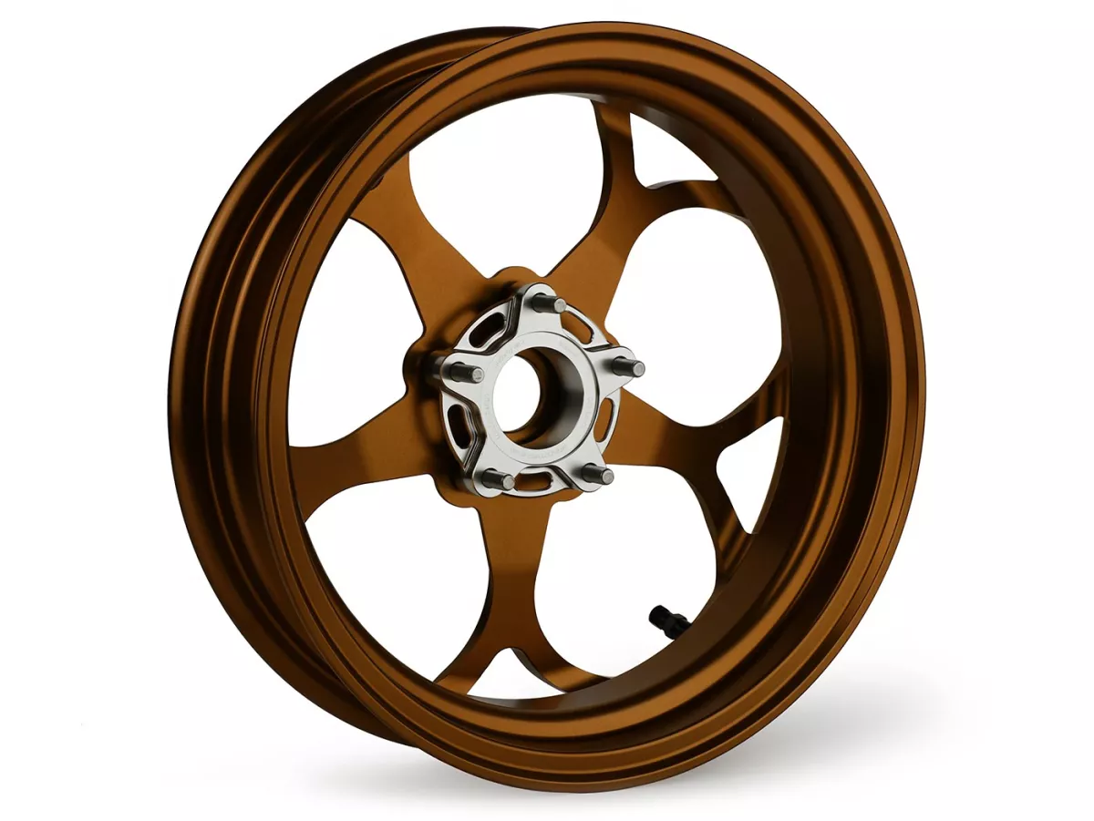 Wheel set Magic MG-21 3.00-12 inch, forged, bronze for Vespa GTS/GTS Super/GTV/GT 60/GT/GT L 125-310, Sprint/Primavera 125-150