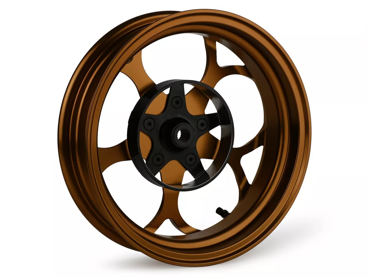 Wheel set Magic MG-21 3.00-12 inch, forged, bronze for Vespa GTS/GTS Super/GTV/GT 60/GT/GT L 125-310, Sprint/Primavera 125-150