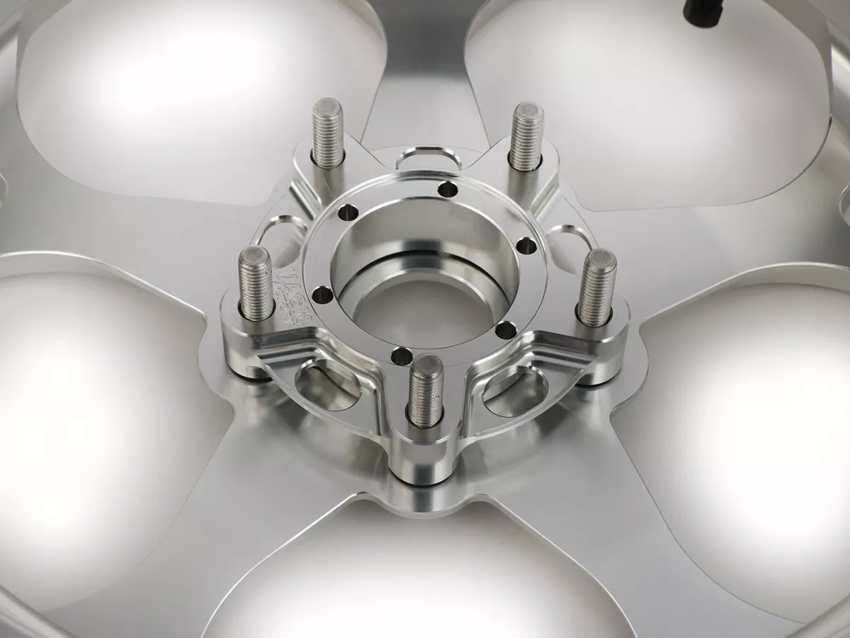 Set roda Magic MG-21 3.00-12 inci, ditempa, perak untuk Vespa GTS/GTS Super/GTV/GT 60/GT/GT L 125-310, Sprint/Primavera 125-150
