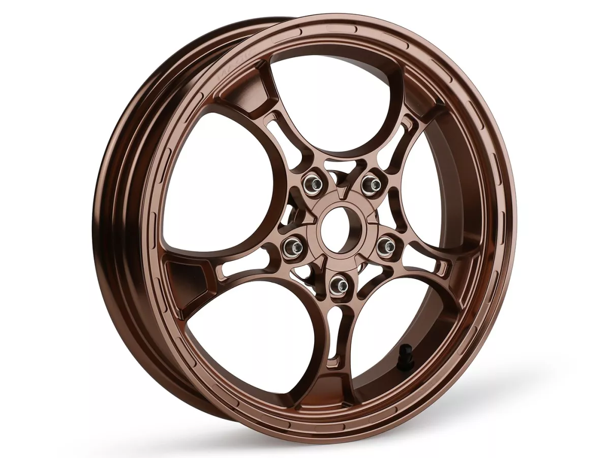 Felgen-Set Magic MG-26 3.00-12 Zoll, geschmiedet, bronze für Vespa GTS/GTS Super/GTV/GT 60/GT/GT L 125-310, Sprint/Primavera 125-150