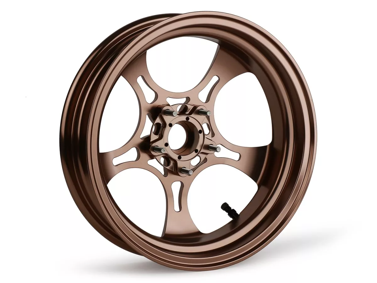 Felgen-Set Magic MG-26 3.00-12 Zoll, geschmiedet, bronze für Vespa GTS/GTS Super/GTV/GT 60/GT/GT L 125-310, Sprint/Primavera 125-150