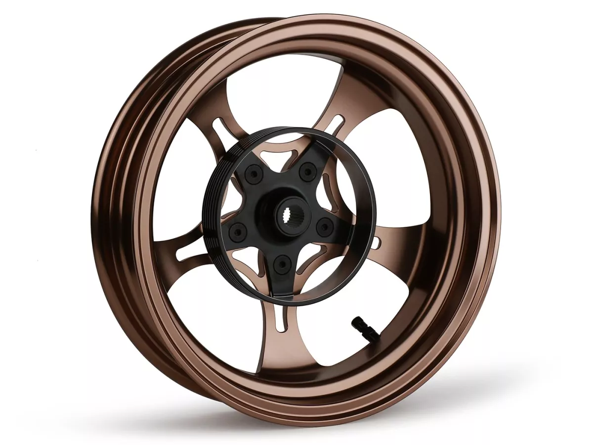Felgen-Set Magic MG-26 3.00-12 Zoll, geschmiedet, bronze für Vespa GTS/GTS Super/GTV/GT 60/GT/GT L 125-310, Sprint/Primavera 125-150