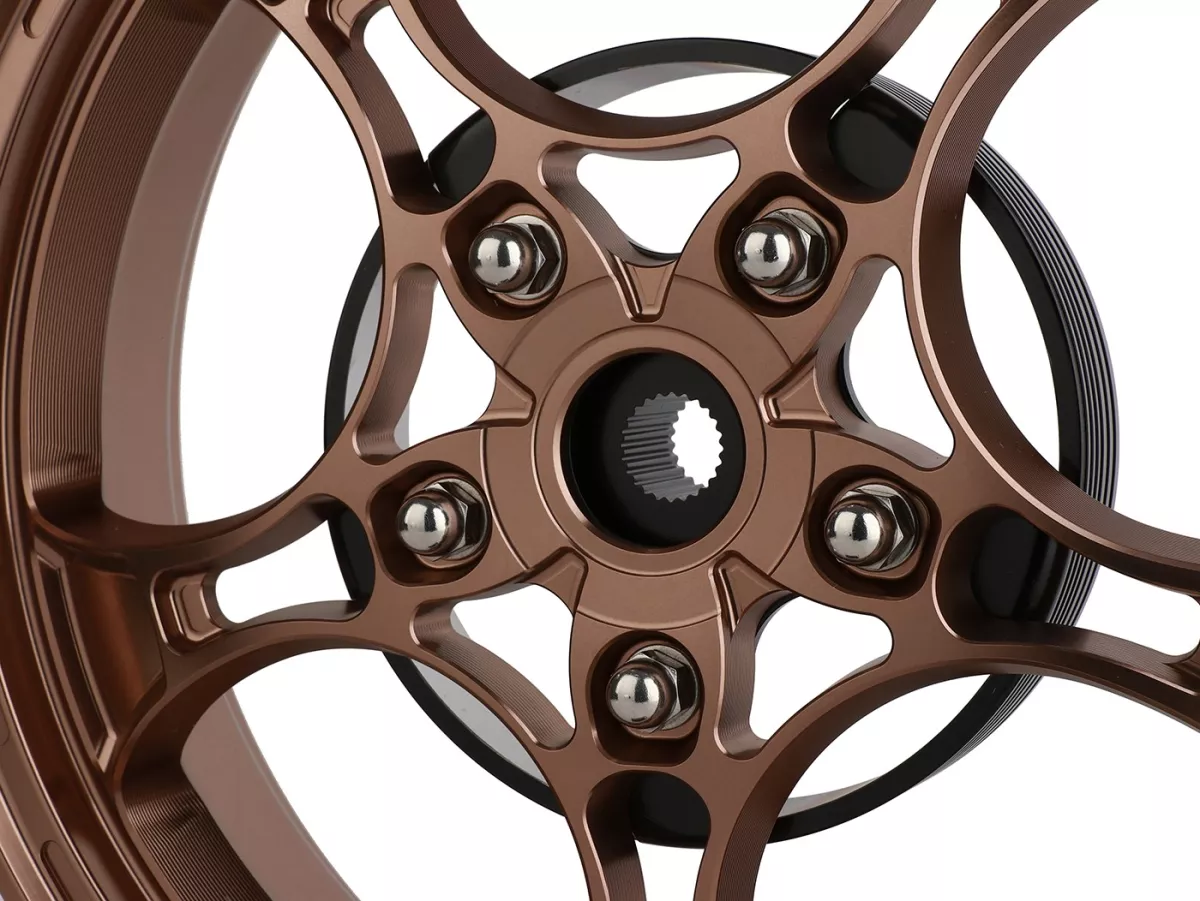 Felgen-Set Magic MG-26 3.00-12 Zoll, geschmiedet, bronze für Vespa GTS/GTS Super/GTV/GT 60/GT/GT L 125-310, Sprint/Primavera 125-150