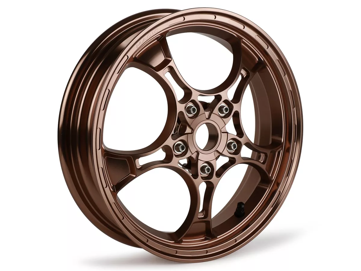 Felgen-Set Magic MG-26 3.00-12 Zoll, geschmiedet, bronze für Vespa GTS/GTS Super/GTV/GT 60/GT/GT L 125-310, Sprint/Primavera 125-150