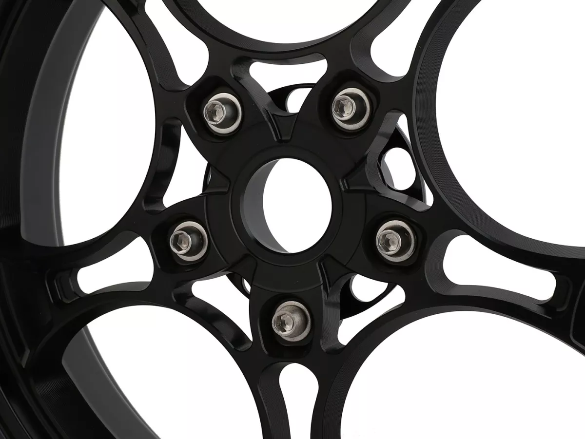 Felgen-Set Magic MG-26 3.00-12 Zoll, geschmiedet, silbern für Vespa GTS/GTS Super/GTV/GT 60/GT/GT L 125-310, Sprint/Primavera 125-150
