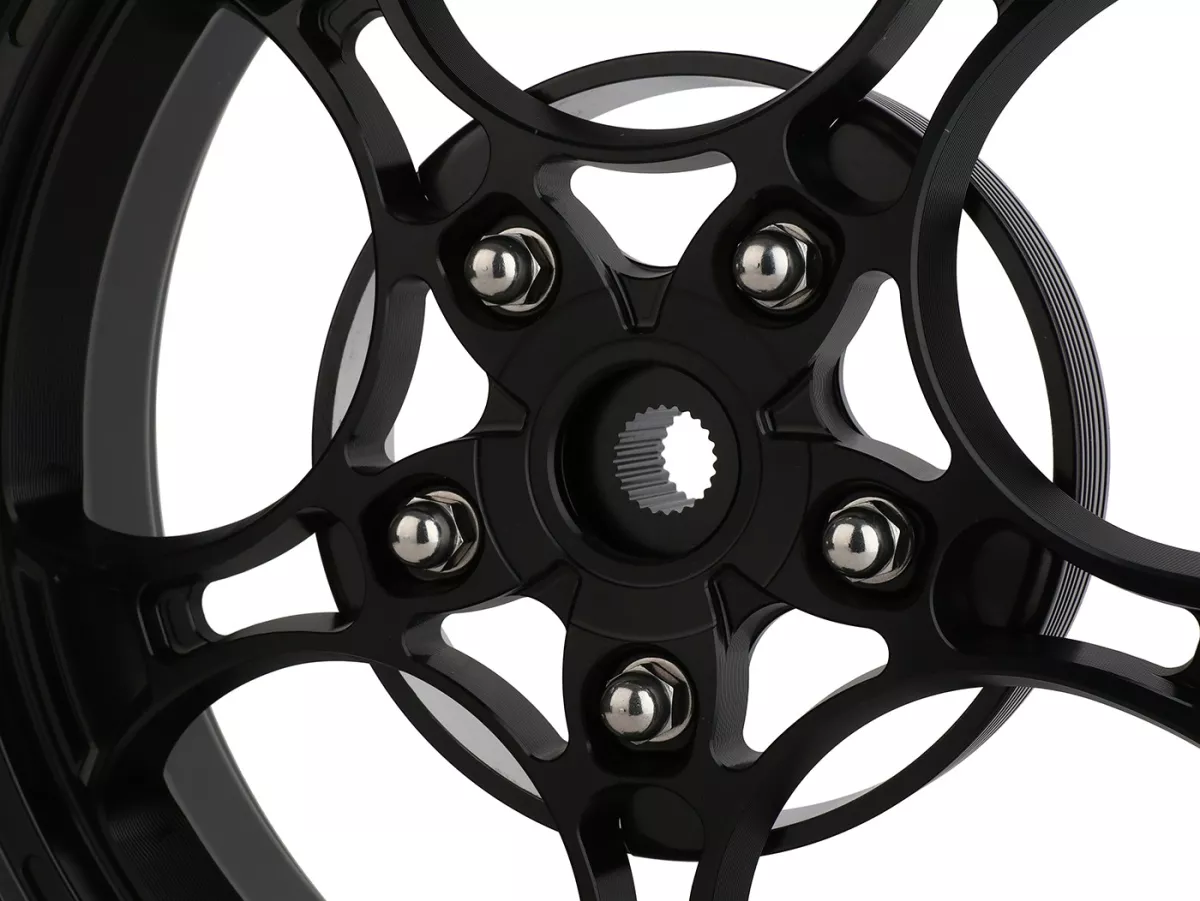 Felgen-Set Magic MG-26 3.00-12 Zoll, geschmiedet, silbern für Vespa GTS/GTS Super/GTV/GT 60/GT/GT L 125-310, Sprint/Primavera 125-150