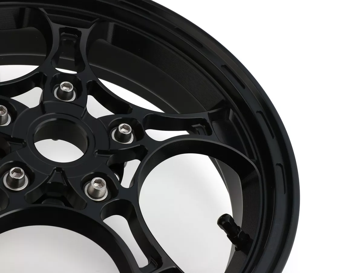 Felgen-Set Magic MG-26 3.00-12 Zoll, geschmiedet, silbern für Vespa GTS/GTS Super/GTV/GT 60/GT/GT L 125-310, Sprint/Primavera 125-150