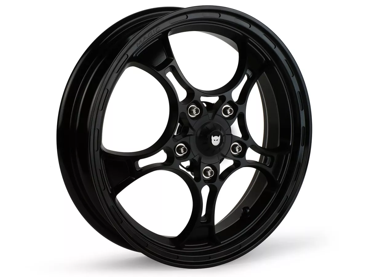 Felgen-Set Magic MG-26 3.00-12 Zoll, geschmiedet, silbern für Vespa GTS/GTS Super/GTV/GT 60/GT/GT L 125-310, Sprint/Primavera 125-150
