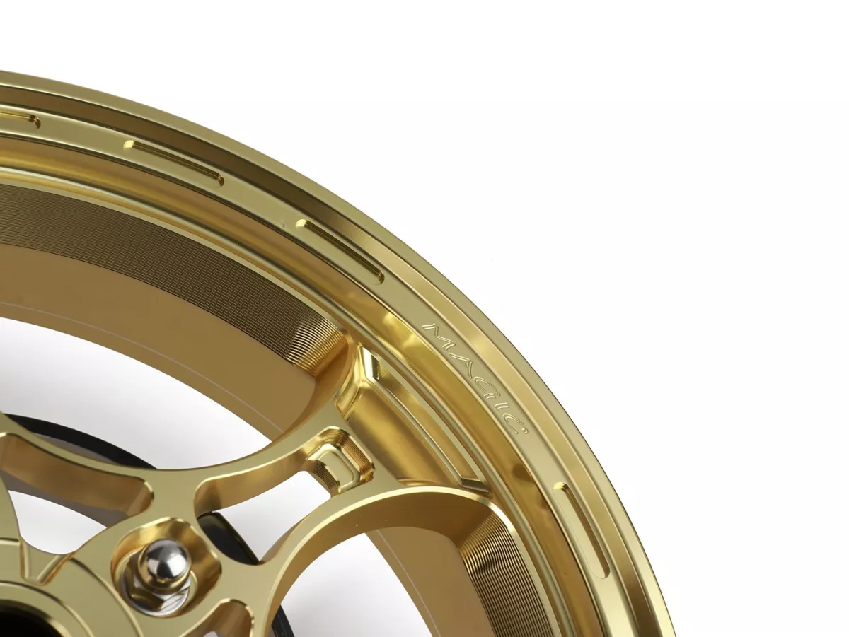 Felgen-Set Magic MG-26 3.00-12 Zoll, geschmiedet, golden für Vespa GTS/GTS Super/GTV/GT 60/GT/GT L 125-310, Sprint/Primavera 125-150