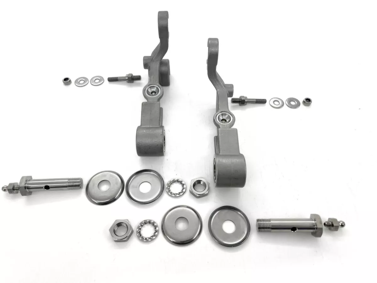 Forklinks disc brake (with bearings) -MB DEVELOPMENTS- Lambretta SX 200, TV (Series 3), GP 200, DL 200 - stainless steel