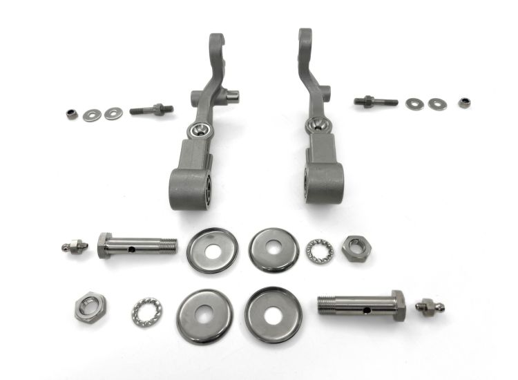 Freno a tamburo Forklinks (con cuscinetti) -MB DEVELOPMENTS- Lambretta LI, LIS, SX, TV, DL, GP - Acciaio inox