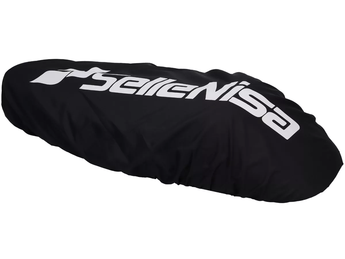 Selle -NISA Black Girl (Corps PVC)- Vespa Largeframe avec bouchon de réservoir rabattable - Vespa PX ancienne, Sprint, TS, GT/GTR, Super, VNA, VNB, VBA, VBB - Noir