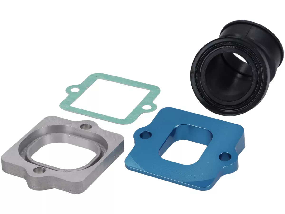 Colector de admisión -POLINI- 360° - Piaggio 2T - AW=Ø34mm (carburador Ø28-30mm - PHBH, VHSH, PWK28, TMX30, Smartcarb 26-28)