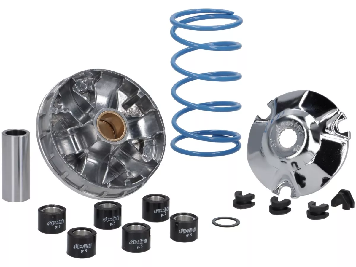 Variomatic -POLINI- HI-SPEED - Piaggio 50 ccm 4-stroke - Vespa Primavera 50cc 4T 3V/4V, Sprint 50 4T 3V/4V, S50 4V 4T, ET4 50, Piaggio LX 50 4T, Fly 50 4T AC, Piaggio New Fly 50 4T AC, Liberty50 4T, ZIP 50 4T iGet, Aprilia S