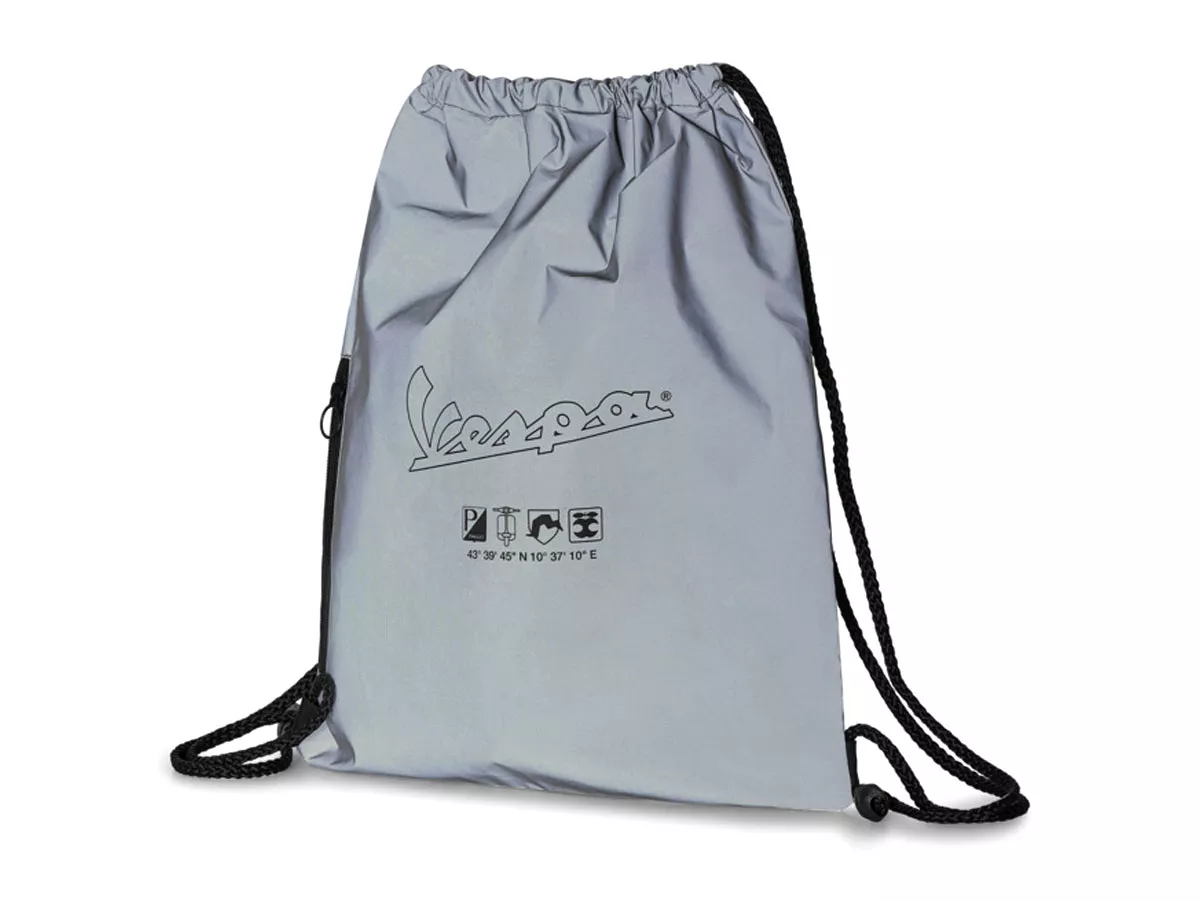 Vespa ryggsäck gympapåse grå