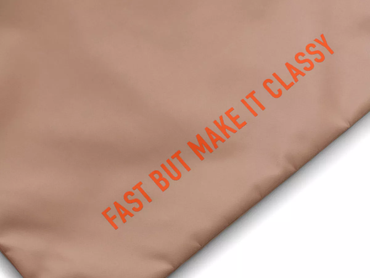 Vespa ryggsäck gympapåse beige